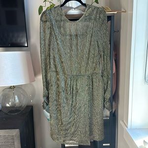 Bailey 44 Black/Gold Long Sleeve Mini Dress
